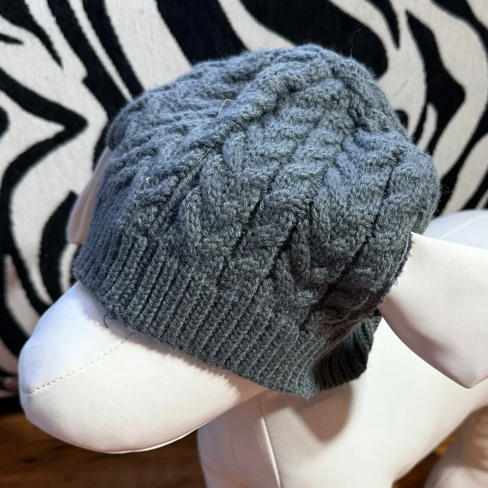 4 Pack Pet Knit Hats and Woven Flat Cap Set Grey Blue Black Dog Cat Accessories